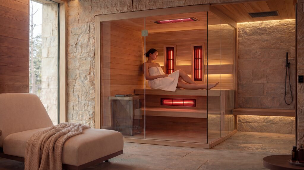 Indoor combined sauna